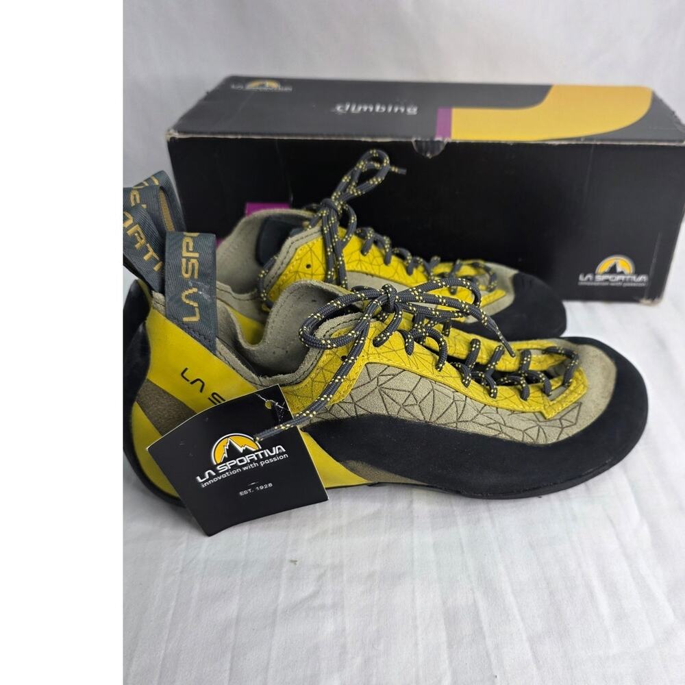 La Sportiva Finale Rock Climbing Shoes Men's 10 EU 43 Leather Women's 11